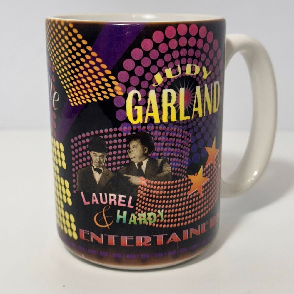 Historical Entertainers Coffee Mug Judy Garland, Laurel & Hardy, Bing Crosby